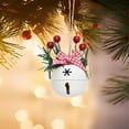 thumbnail image 2 of dajkiuy Christmas Decorations Bell,Pine Needle Berry Bows,1 Pcs,2 Inch Diameter,Bells to Hang on Christmas Tree Vintage Door Knob Pendant Hanging Ornaments for Xmas Holiday Tree Decor, 2 of 6