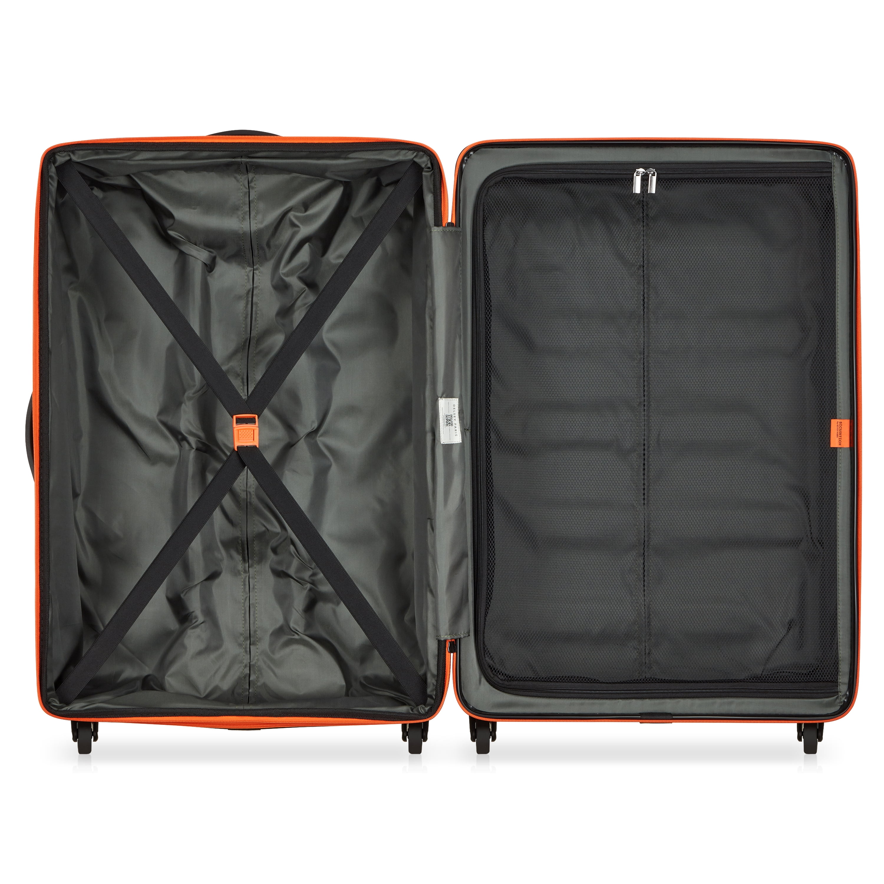 Securitech by Delsey, Slash 28" Checked Expandable Spinner Luggage, Green