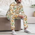 thumbnail image 7 of Hirioo Cute Puppy for Men's Pajama Sets 2 Piece Pjs Men's Long-Sleeved Pajama Set Button Down Sleepwear,S-XXL-X-Large, 7 of 7
