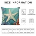 thumbnail image 6 of Nawypu  Ocean Beach Throw Pillow Covers  Seahorse Turtle Starfish Coastal Outdoor Decorative Pillows Soft Cushion Cases for Couch Sofa Bed Home Decor Set of 2pcs, 6 of 6
