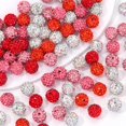 thumbnail image 4 of Juego de cuentas de arcilla con diamantes de imitación de 10 mm de Beads Novani, 240 unidades, rosas, 4 of 8