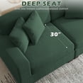 thumbnail image 3 of DREAMSIDEA L Shaped Sectional Sofa Couch for Living Room, Modern Corduroy L-Shaped Couch 3-Seat Sofa Sectional with Left-Armrest Chaise for Apartment & Small Space,Hunter Green, 3 of 5