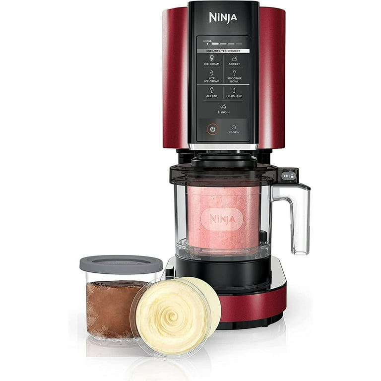 Ninja NC301 RD CREAMi, Ice Cream, Gelato, Sorbet Maker, 7