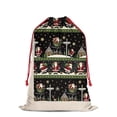 thumbnail image 3 of Christmas Bags Drawstring,Black Christmas Santa Pattern Large Xmas Christmas Gift Bags,Reusable for Xmas and New Year Party Favors and Supplies,27.6" X 19.7", 3 of 6