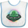 thumbnail image 3 of Inktastic Spaceship Funny Alien Outer Space Boys or Girls Baby Bib, 3 of 4