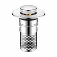 thumbnail image 2 of Stainless Sink Drain Stopper, Bathtub Plug Insert, Stainless Steel Sink Drain Plug, Rustproof, Fits 34-40Mm Basins, Easy Install And Effective Sealing For Bathroom Or Kitchen, Meiiso, 2 of 7