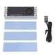 thumbnail image 2 of Enfriador SSD NVMe M.2, Disipador Térmico De Aluminio Con Pantalla De Temperatura Con Almohadillas Térmicas Duales De Silicona, Mejora El Rendimiento De Refrigeración Para SSD, 2 of 7