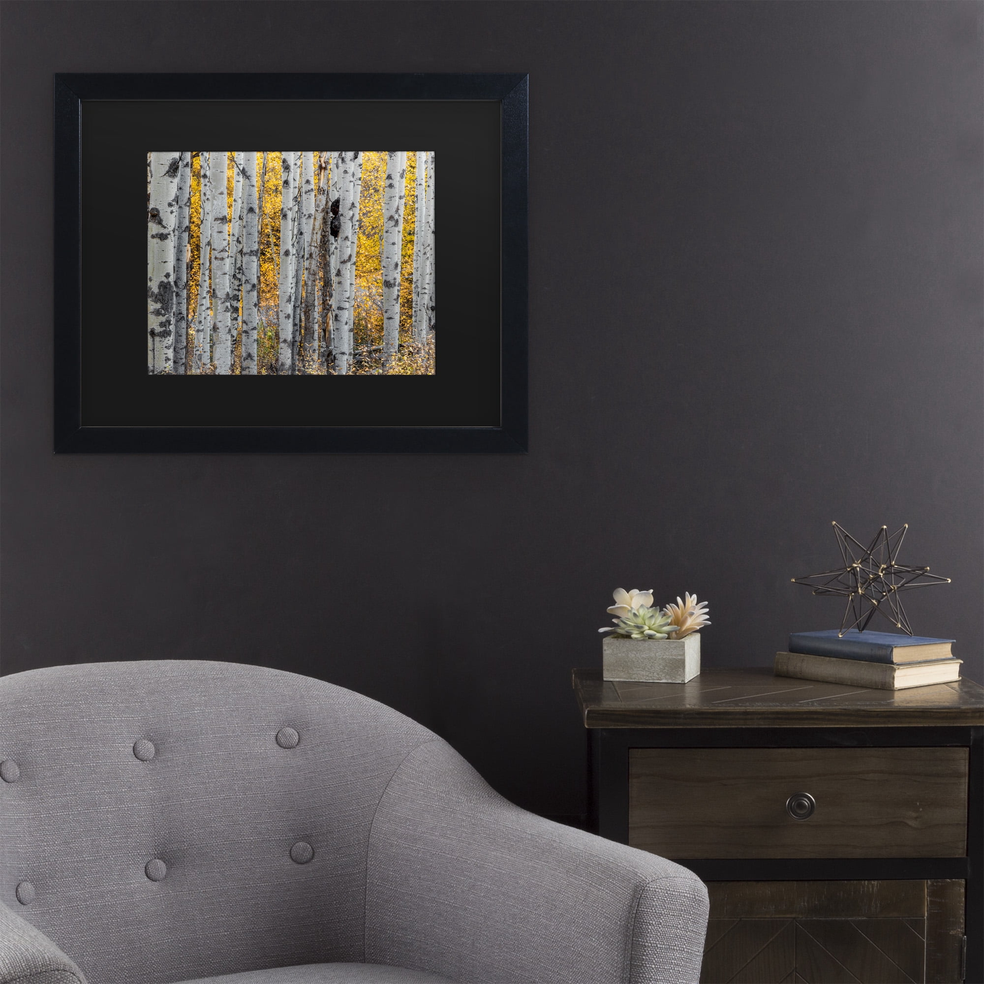 Trademark Fine Art 'Aspen Trees' Canvas Art by Pierre Leclerc