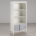 thumbnail image 1 of Monarch Hill Poppy Kids’ White Bookcase, Grey Doors, 1 of 9