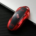 thumbnail image 1 of 1Pcs Soft for TPU Car Remote Key Case Full Cover Fob Holder Shell For Model X, 1 of 8