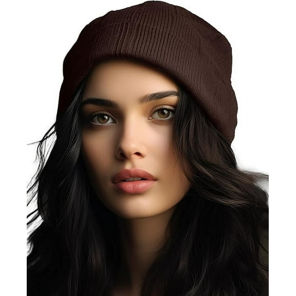 Beanie Hat for Men and Women Soft Warm Cuffed Beanie Winter Hats Knitted Skull Cap