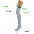 thumbnail image 3 of Colorful Thigh High Socks for Women Over The Knee Warm Long Boot Socks 3 Pairs - (Black-Light Blue-Pink), 3 of 7