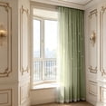thumbnail image 6 of Double Layer Star Cutout Blackout Curtains No Drill Magics Tape Installation Thermal Insulated Window Curtain for Bedroom Living Room Nursery - Polyester 59x27 Inch Single Panel, 6 of 6