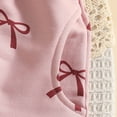 thumbnail image 6 of Duqingm Newborn Toddler Baby Girl Fall Winter Outfits Cute Bow Print Sweatshirts Tops Pants Clothing Sets,12-18 Months, 6 of 7