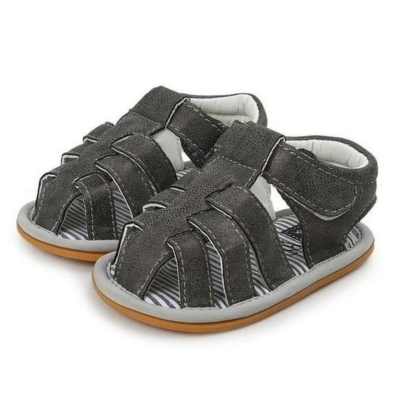 New fashion newborn baby striped soft sandals