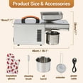 thumbnail image 6 of Acekid 900W Oil Press Machine, Automatic Cold&Hot Electric Oil Press Extractor, 304 Stainless Steel, Ideal Oil Press for Peanut, Sesame, Walnut, Almond, Rapeseed, 6 of 7