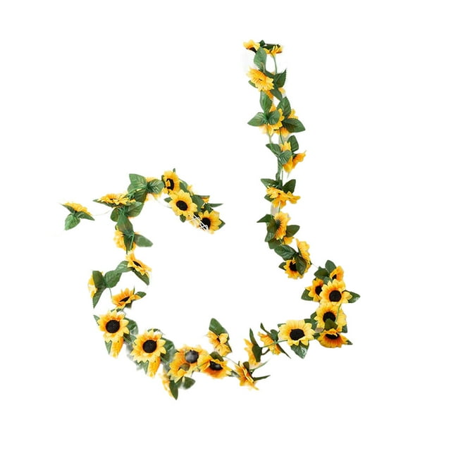 Advancent Accesorio de vid de girasol falso, adornos de habitación para interiores y exteriores, diseño de escena, accesorios de decoración de plantas Decoración Advancent HA065848-00