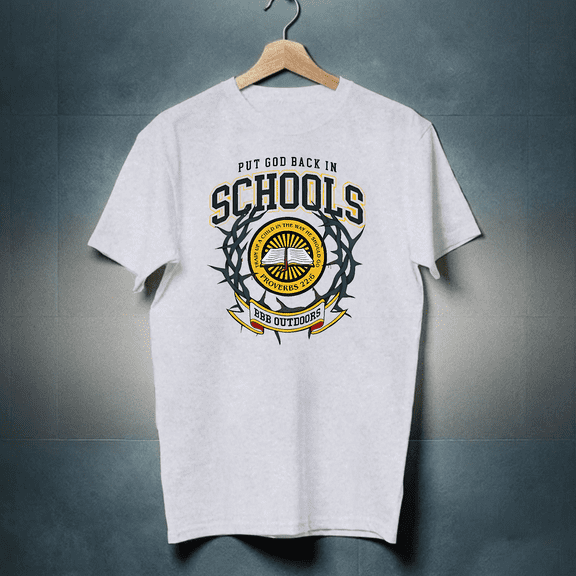 Nice Put God Back In Schools Bbb Outdoors T-shirt