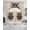 Brown, variant on Coffee Owl Swag Curtains for Living Room/Bedroom Windows, Cute Bird Big Eyes Animals Brown Beans Kitchen Curtains and Valances Set 36 Inch Length, Light Filtering Swags Valance Curtain Panels