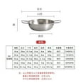 thumbnail image 3 of Stainless Steel Dutch Oven Pot Korean Style Dual Handles Silver 20cm Mini Hot Pot Seafood Dry Pot Ramen Soup Noodle Pot Multipurpose Induction Stock Pot Even Heat Distribution Easy Clean Durable, 3 of 8