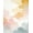Multicolor Pastel, Pattern 8, variant on Design&I 8'x10' Washable Area Rug Abstract Modern Cloud With Minimalist Interlocking Brushstroke Accents for Dining Room, Large Office, Lounge, Snag-Free