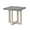 Faux Concrete and White, variant on GZXS 22-Inch Square MDF End Table with Sturdy Intersecting Engineered Wood Base, Minimalist Compact Accent Table for Sofa Corner Small Space, Walnut and White