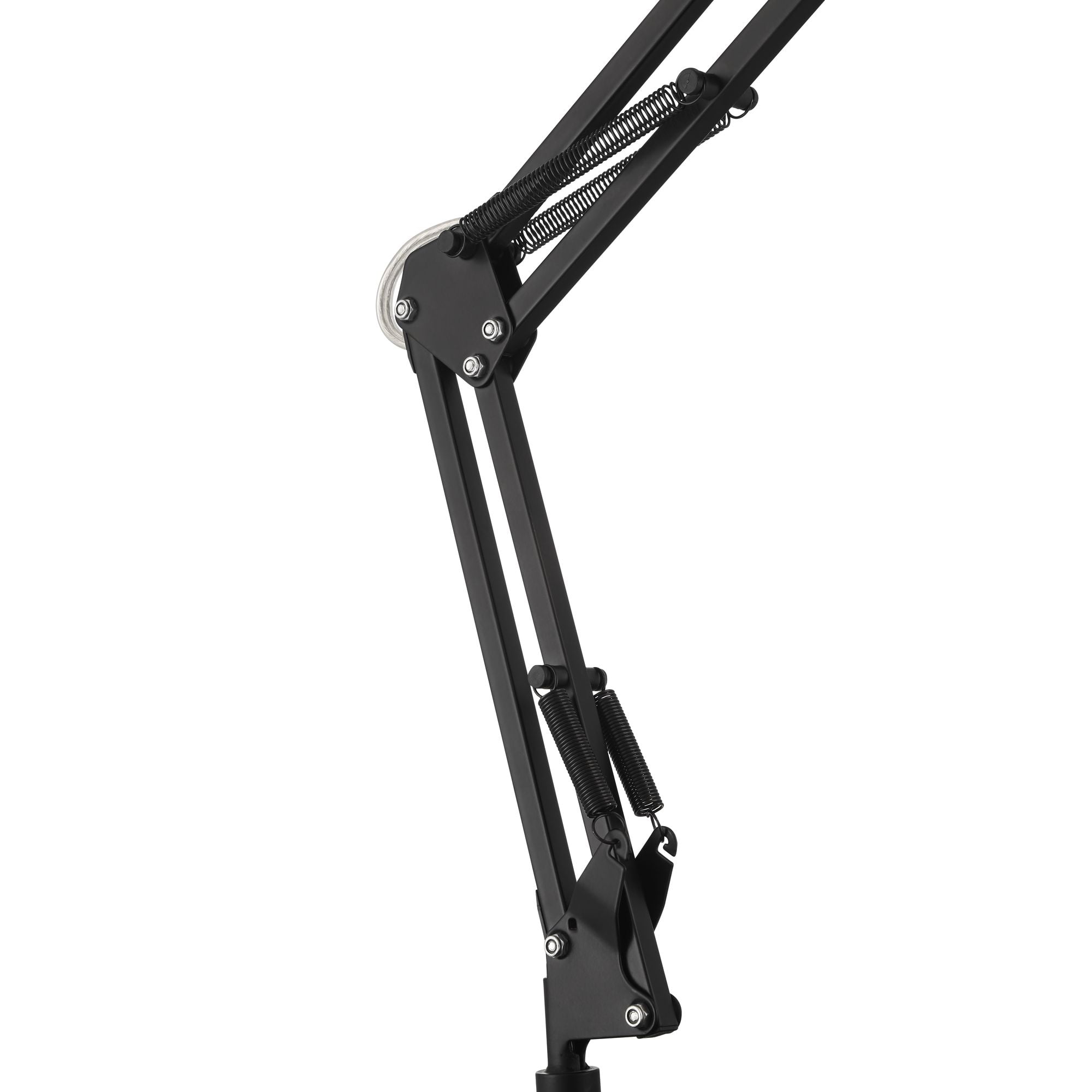 360 Lighting Wyatt 25" High Modern Desk Lamp USB Port Architect Adjustable Height Black Finish Metal Single Home Office Charging