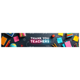 thumbnail image 1 of Colorful Thank You Teachers Backdrop Banner, Teacher Appreciation Day Decor, Education Theme Background, for Classroom Celebrations Teacher Parties Photo Props, 1 of 4