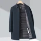 thumbnail image 3 of Chaqueta de plumón para hombre, ropa de invierno de longitud media, chaqueta de invierno fina de plumón de pato blanco para hombre, abrigo cortavientos para hombre, 3 of 5