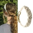 thumbnail image 4 of Diadema tejida Boho elástica para mujer Macarena beige, 4 of 8