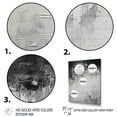 thumbnail image 3 of Designart "Grey Moon Surface in Minimalist Style I" Abstract Framed Wall Art - Modern Grey Tachisme Bedroom Framed Canvas Wall Art, 3 of 6