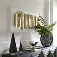 thumbnail image 3 of Uttermost Lev Contemporary Iron Metal Wall Decor in Antique Gold/White, 3 of 7
