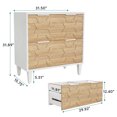 thumbnail image 7 of Tribesigns 2-Drawer File Cabinet, Particle Board White & Beige, 7 of 7