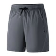 thumbnail image 6 of EOYWHK Workout Shorts for Men with Pockets Elastic Waist Mens Active Shorts Soft Lightweight Breathable for Workout Training Outdoor Sports Gray, Size S, 6 of 9