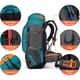thumbnail image 3 of Mochila de senderismo resistente al agua de 65 L con cubierta para la lluvia para viajes deportivos al aire libre, 3 of 8