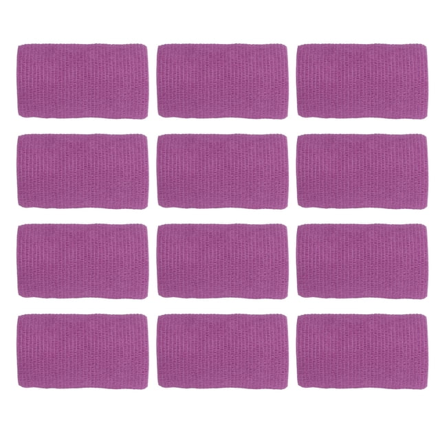 Pet Vet Bandage, Nonwovens Wrap Natural Latex 12Pcs For Farm For Cows Purple