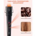 thumbnail image 2 of 5 in 1 Curling Iron Wand Set, Ohuhu Upgrade Curling Wand 5Pcs 0.35 to 1.25 Inch Interchangeable Ceramic Barrel Heat Protective Glove, Dual Voltage Hair Crimper for All Hair Type,, 2 of 8