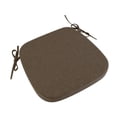 thumbnail image 3 of Cojín para silla de comedor, funda de lino extraíble y lavable, multiusos. Marrón claro, 3 of 8