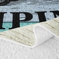 thumbnail image 5 of Catabedysis Ocean Beach Camping Quilt Full,Camper Print Full Bedspread Sets For Boys,Multicolor,3 Pieces, 5 of 7