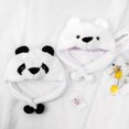 thumbnail image 4 of piezas de lindos y divertidos sombreros de animales de peluche, divertidos sombreros de invierno con animales delicados F, 4 of 5
