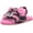 Pink, Black, variant on Fluff Yeah Sheepskin Slide Sandals Shoes Toddler Little Kid Tiger + Lion