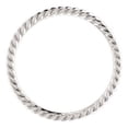 thumbnail image 2 of 14k White Gold Size 8 Polished Skinny Rope Band Ring - 1.3 Grams, 2 of 2