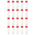 thumbnail image 1 of Unique Bargains 30mL Plastic Test Tubes, 20 Pack Frozen Test Tube Vial Container Storage Screw Cap, Red Clear, 1 of 6