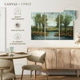 thumbnail image 4 of Elephant Stock Stream Side Ii Wall Art - Horizontal Multi Panel Canvas - Living Room Wall Decor - Nature Multi Panel - Gray And Green Decor By Tim O'toole - 23" x 14", 4 of 4