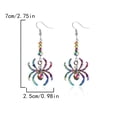 thumbnail image 3 of Gothic Spider Dangle Earrings for Women - Vintage Punk Halloween Jewelry with Colorful Crystals, -Cute Drop Earrings for Goth, Emo & Alternative Fashion, 3 of 4