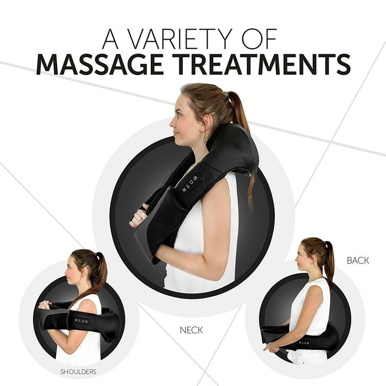 Woman receives a neck and shoulder massage available as Framed