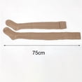 thumbnail image 5 of Dengjunhu 1 Pair Women Socks Solid Color Warm Autumn Winter Long Japanese Style Socks for Student, 5 of 7