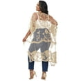 thumbnail image 5 of Women's Plus Size Kimono Floral Lace Cardigan Beach Cover Up Swimsuit, 5 of 7