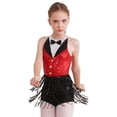 thumbnail image 4 of Zaldita Kids Girls Shiny Metallic Ballet Dance Latin Salsa Tango Tassel Dress Sleeveless Leotards Dance Bodysuit Costume Red 12, 4 of 7
