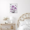 thumbnail image 4 of Farmhouse Purple Floral Wall Art Country Flower and Butterfly on Rustic Wood Canvas Wall Art Wildflower Nature Plant Framed Wall Art for Bedroom Bathroom Home Wall Decor,12L X 12W inches, 4 of 6